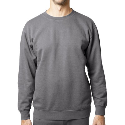 Lazer Mens Gray Fleece Crewneck Pullover Sweatshirt Loungewear L BHFO 9983