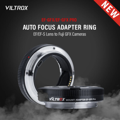 VILTROX EF-GFX Pro AF Medium Frame Lens Adapter for Canon EF EF-S Lens to Fuji G