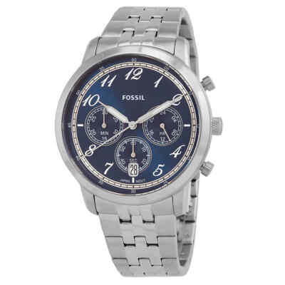Мужские часы Fossil Neutra с хронографом и синим циферблатом FS6025