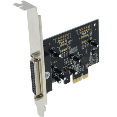 DB25 One Parallel Port LPT Printer to PCI-E Express Card Converter Adapter Win10