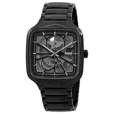 Pre-owned Rado True Square Automatic Open Heart Unisex Watch R27086152