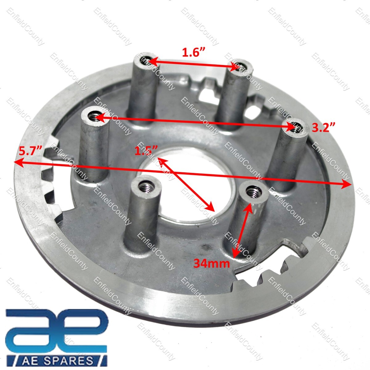 For Royal Enfield Bullet Classic 500 EFI Wheel Clutch 7 plate type 571100/A 