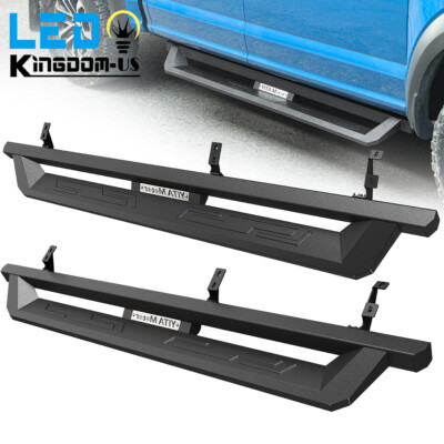 For 2007-2021 Toyota Tundra Double Cab Running Boards Side Steps Nerf Bars Black