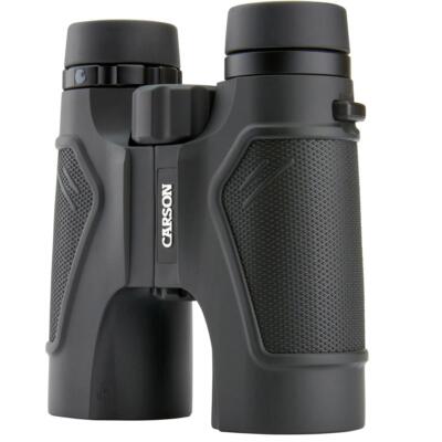 Бинокль Carson 10x42 3D серии ED Roof Prism, угол обзора 6,0 градусов, черный