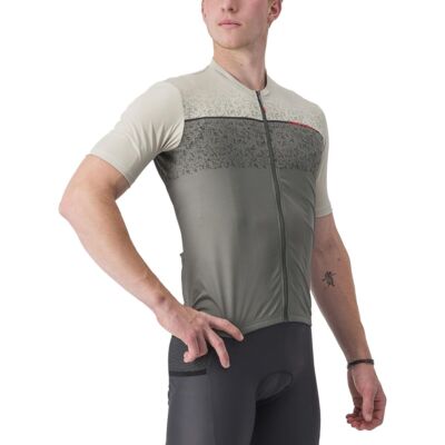 

Джерси Castelli Unlimited Entrata — мужской травертиновый серый/лесной серый, Travertine gray/forest gray, Castelli