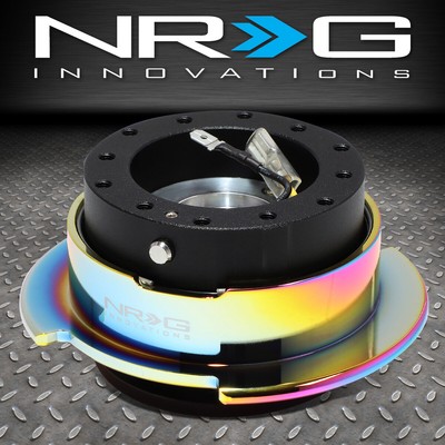 БЫСТРОРАЗЪЕМНОЕ АЛЮМИНИЕВОЕ КОЛЬЦО НА РУЛЕВОМ КОЛЕСЕ NRG С 6 БОЛТАМИ GEN 2.5 BLACK/NEO CHROME RING