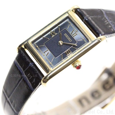 Pre-owned Seiko Selection Nano Universe Stpr070 Black Gold Solar Women's Watch With Box