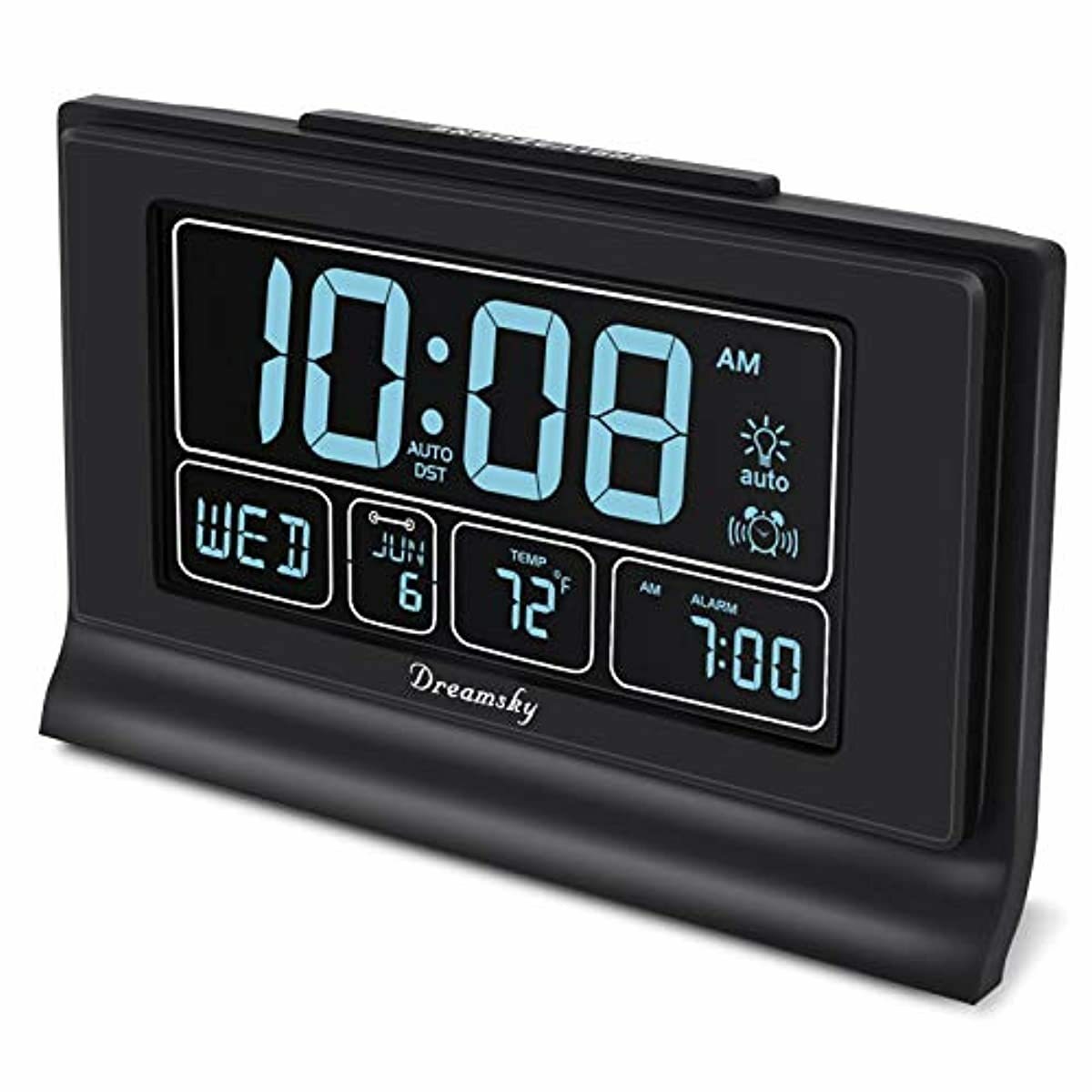 For Bedroom Large Display Number Sleek With Usb Charger Port