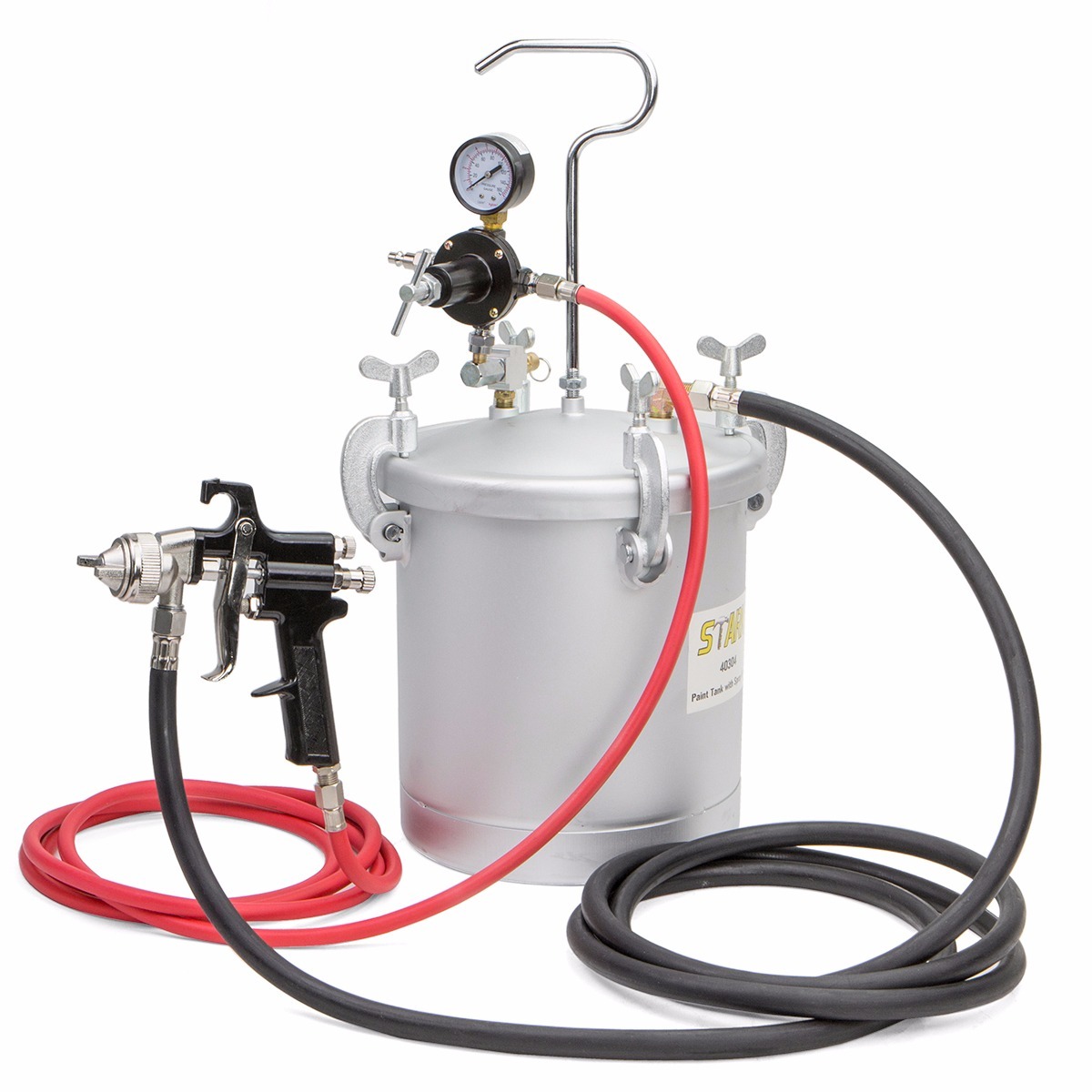 2 1 4 Gallon Air Spraying Pressure  Pot  Tank HD Spray Gun 