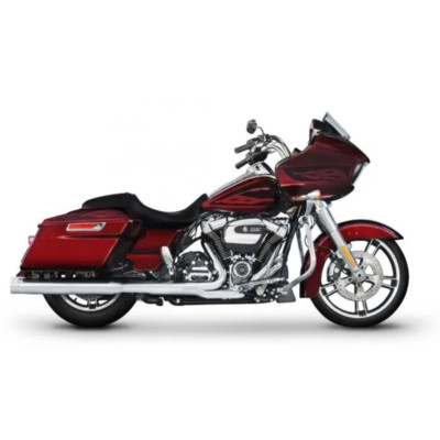 Rinehart Racing DBX40 Chrome 4'' Mufflers & End Caps Wth DBX Baffles 500-0182C