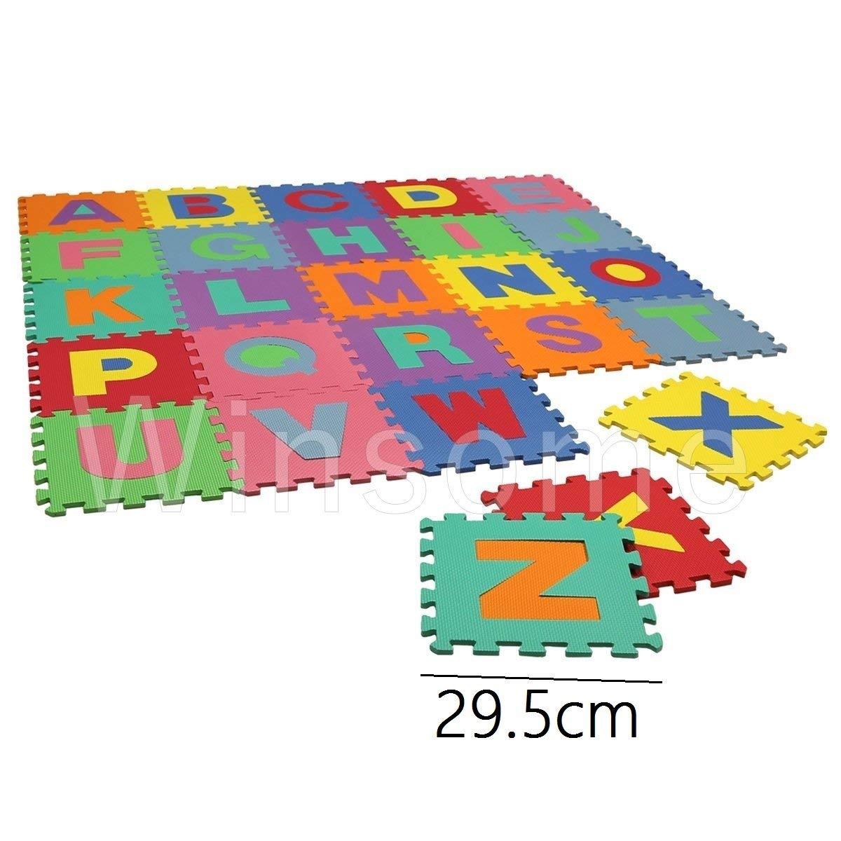 26pcs Complete Large Alphabets Kids Baby Play Soft Puzzle Mat Foam