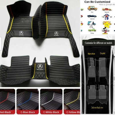 For Acura CSX ILX MDX NSX RDX RL TL TLX TSX ZDX Car Floor Mat All Weather Carpet