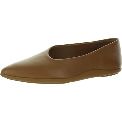 Женские коричневые туфли на плоской подошве из искусственной кожи Vince 6.5 Medium (B,M) BHFO 7696