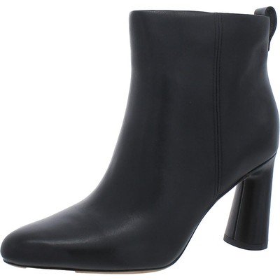Ботильоны Vince Womens Hillside из черной кожи на высоком каблуке 7 среднего размера (B,M) BHFO 1405
