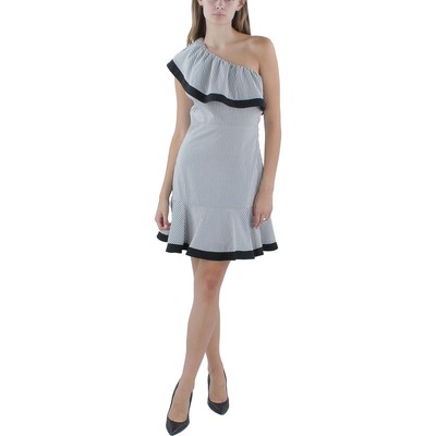 Женское серое мини-платье в полоску Lucy Paris S BHFO 8714