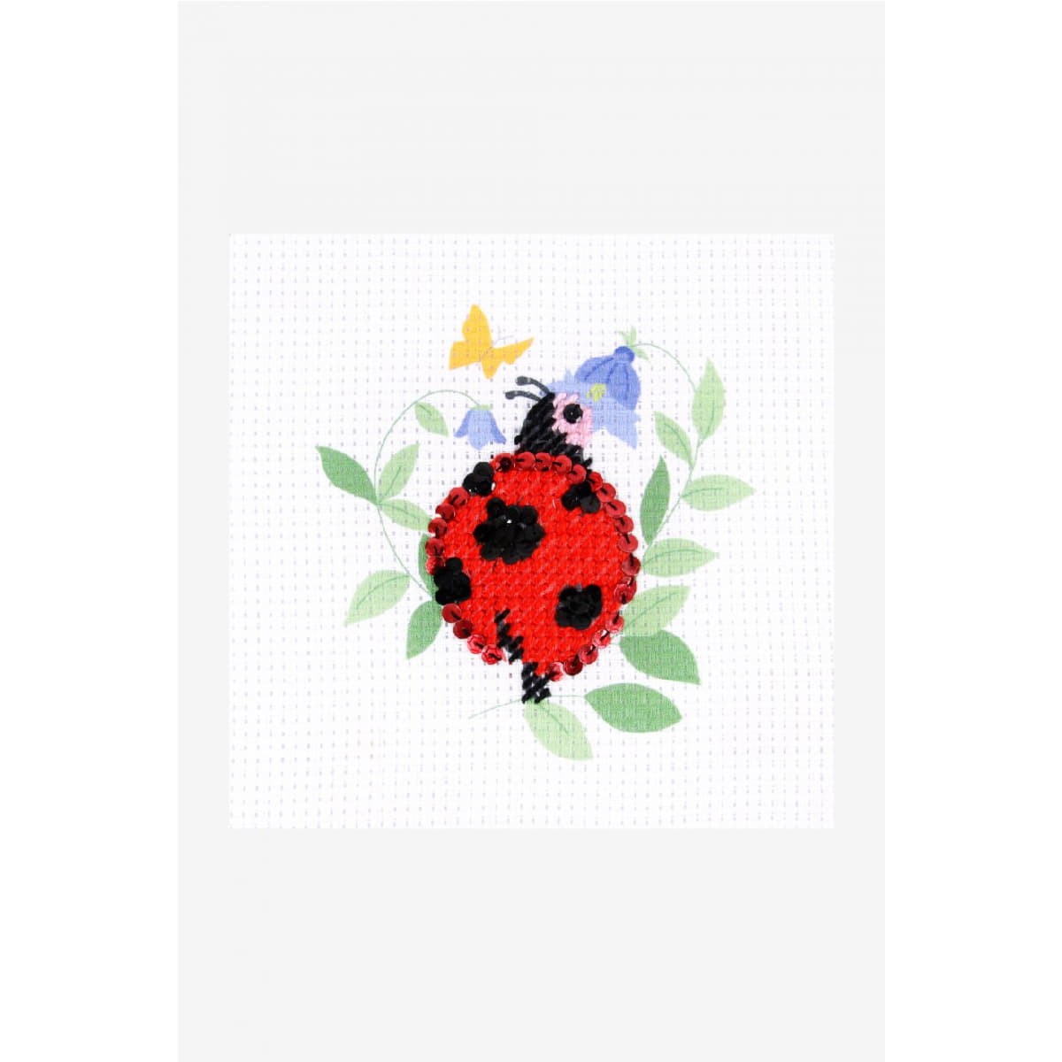 DMC stamped half stitch kit with plastic hoop 