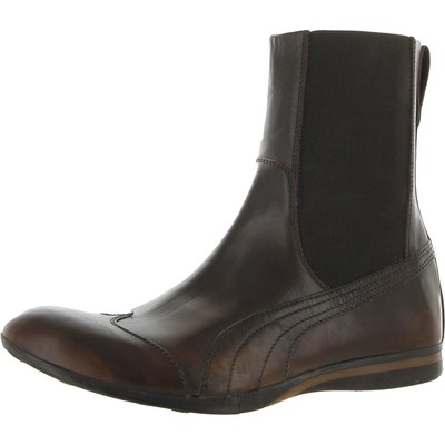 Мужские ботинки Puma 96 Hours Esperto Brown Chelsea Boots 8 Medium (D) BHFO 0393