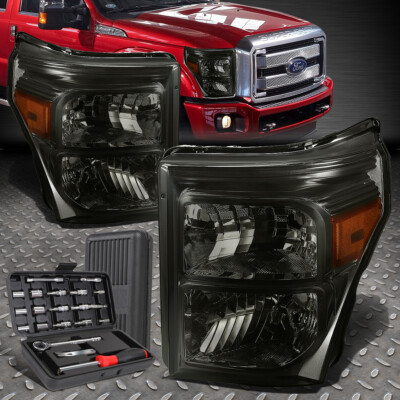 ДЛЯ 11-16 FORD SUPER DUTY F250-550 С ДЫМЧАТЫМ КОРПУСОМ, БОКОВАЯ ФАРА ЯНТАРНОГО ЦВЕТА + НАБОР ИНСТРУМЕНТОВ