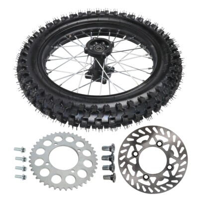 90/100-16 Rear Tire Rim Kit for Chinses Pit Bike Apollo RFZ CRF50 XR50 SDG IMR