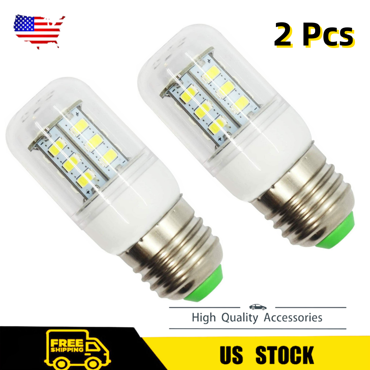 2* Refrigerator LED Light Bulb For Frigidaire 5304511738 PS12364857 AP6278388