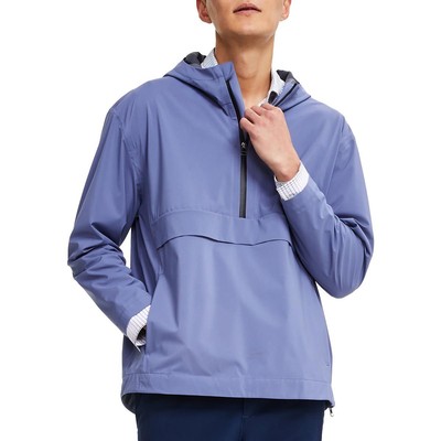 Alfani Мужская куртка-анорак с капюшоном Alfatech Blue Popover Верхняя одежда L BHFO 1708