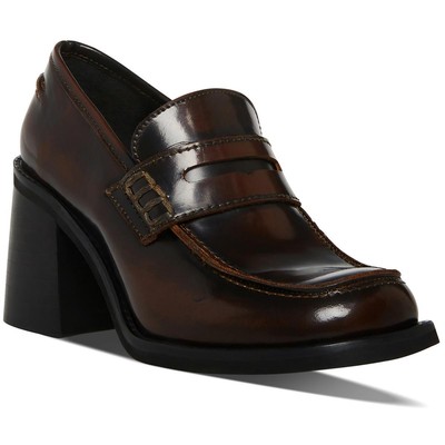Steve Madden Womens Universe Brown Loafers Shoes 9.5 Medium (B,M) BHFO 2546