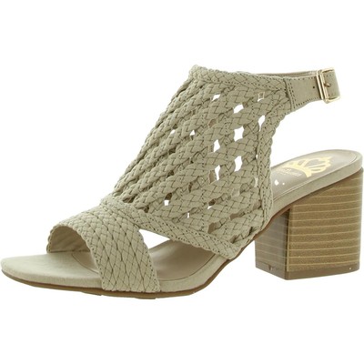 

Женские туфли на каблуке с открытой пяткой Fergalicious by Fergie Viv 6, средние (B,M) BHFO 3679, Бежевый, Viv