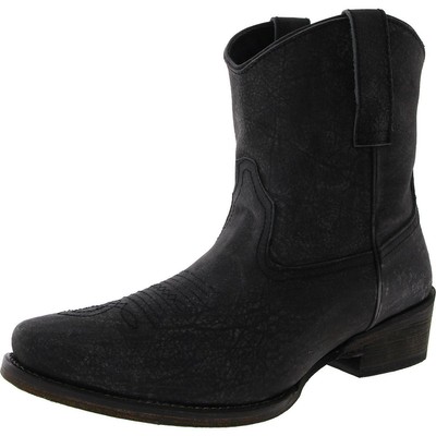 Женские ковбойские сапоги Roper из серой кожи на щиколотке в стиле вестерн 7 Medium (B, M) BHFO 2831