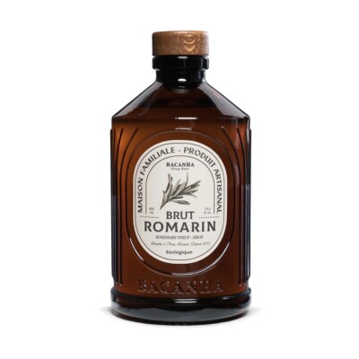 Bacanha Sirop Brut de Romarin Bio 400 ml - Bio Rosmarin Sirup aus Frankreich 