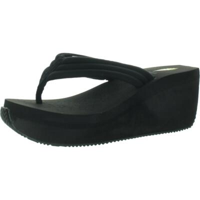 Изменчивые женские босоножки Zoe черного цвета на танкетке без застежки, 8 средних размеров (B,M) BHFO 7482