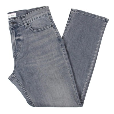 

Мужские синие джинсы Calvin Klein Jeans прямого кроя из эластичного денима  BHFO 3165, Seal rock