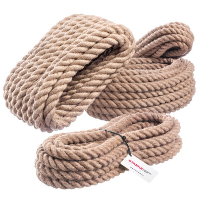 JUTESEIL Tau Seil Hanfseil Tauwerk Hanf Naturhanf Jute Gedreht Leine Tauziehen