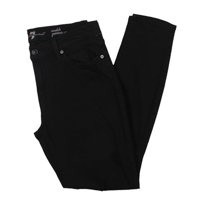 7 For All Mankind Женские джинсы Gwenevere черного цвета со средней посадкой по щиколотку 29 BHFO 2561