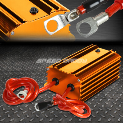 HIGH EFFICIENCY UNIVERSAL CAR BATTERY VOLTAGE STABILIZER REGULATOR+CABLE GOLD