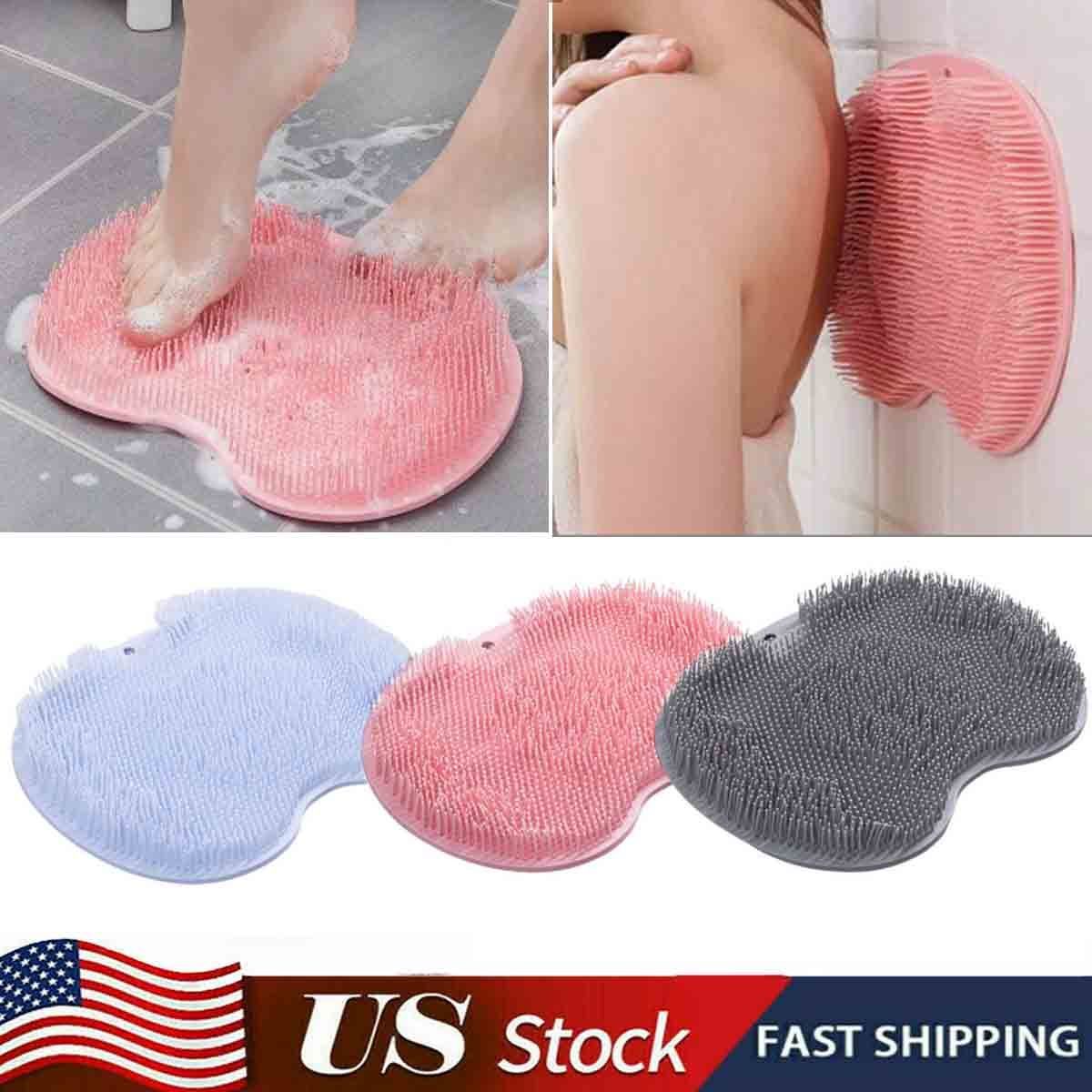 Shower Foot Massager Mat Bath Brush Exfoliating Feet Washer Scrubber Cleaner US
