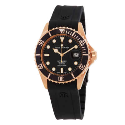 Мужские часы Revue Thommen Diver с автоматическим черным циферблатом 17571.2867