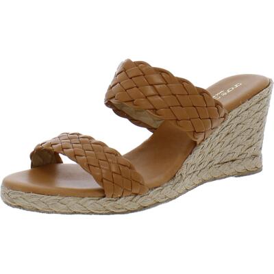 André Assous Womens Aria Tan Wedge Sandals Shoes 10 Medium (B,M) BHFO 1545