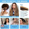 CIFENDIN Human Braiding Hair For Boho Braids 110g Deep Wave Bulk Human Hair for Braiding Knotless 12A 100% Brazilian Virgin Hair Extensions Bulk Bohemian 3 Bundles Color Copper 16 Inch