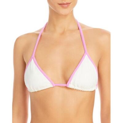 

Frankies Bikinis Женский белый махровый купальник-топ бикини  BHFO 2160, White/pink
