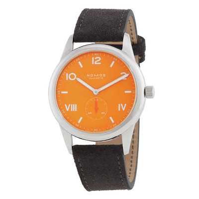 Мужские часы Nomos Club Campus 38 Future Orange с ручным заводом 729