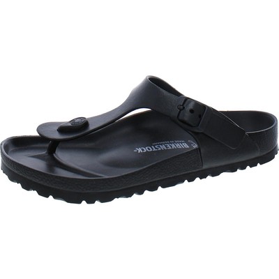 

Женские черные сандалии с Т-образным ремешком Birkenstock Gizeh Eva 39 Medium (B,M) BHFO 1378, Черный, Gizeh Eva