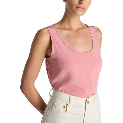St. John Womens Pink Scoop Neck Sleeveless Casual Pullover Top S BHFO 2128