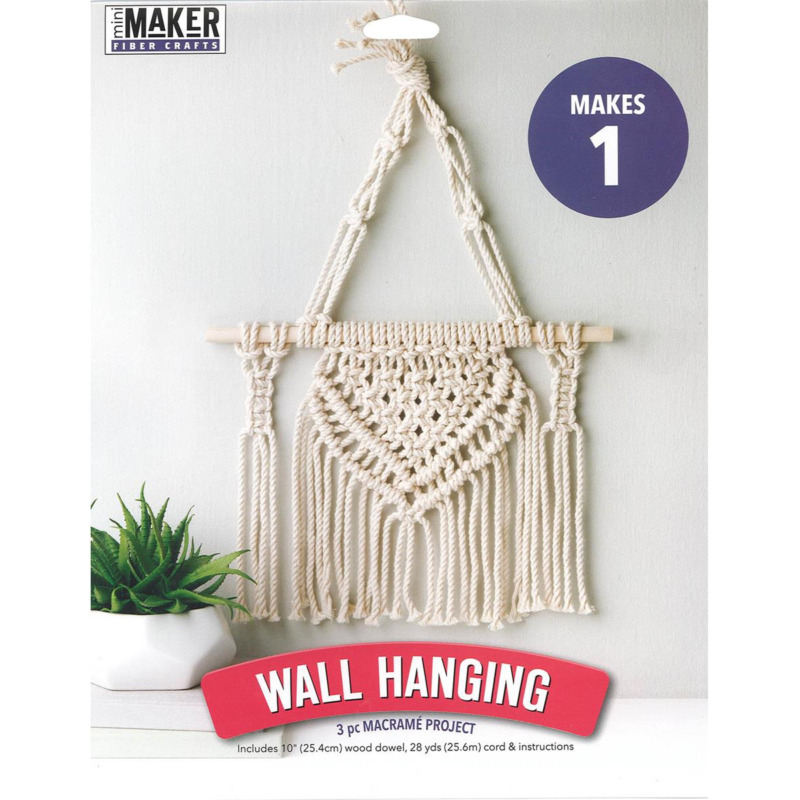 Leisure Arts Macrame Kit Wall Hanging, Macrame Kits for Adults