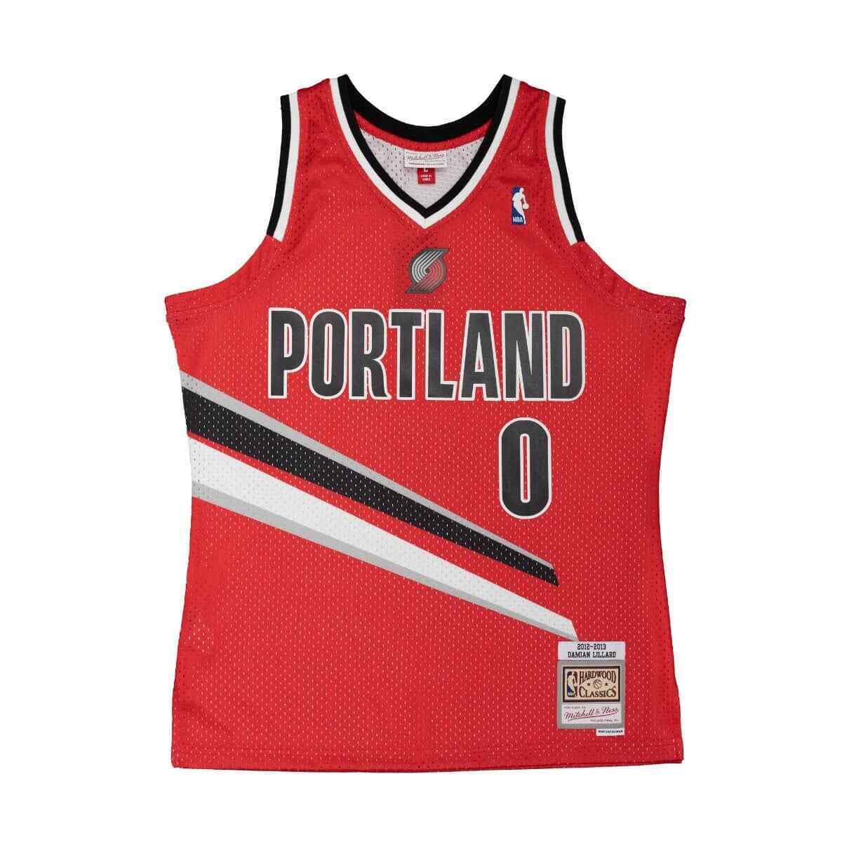 Альтернативная майка НБА Trail Blazers Mitchell & Ness 2012 Дэмиан Лиллард Блю *НОВИНКА*