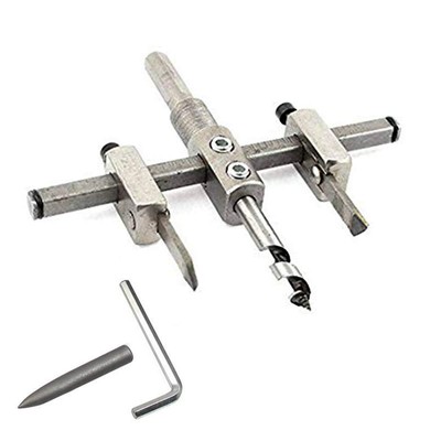 30mm-120mm Metal Adjustable Circle Hole Saw Cutter Drill Bit, Heavy Duty Wood...