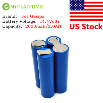Soldering required 2.0AH for Gesipa 14.4V battery tool battery pack 14.4 Volt