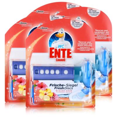 WC Ente Frische Siegel Starter Set Blüten-Oase - 6 Gel Siegel (4er Pack)