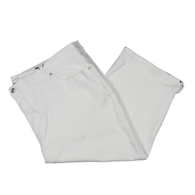 

Женские белые джинсовые капри для похудения Gloria Vanderbilt Plus  BHFO 5072, Белый, LGVB4957