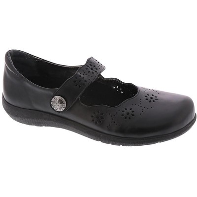 

Женские туфли на плоской подошве Mary Janes из черной кожи David Tate Bev 7,5, средние (B,M) BHFO 4391, Black calf