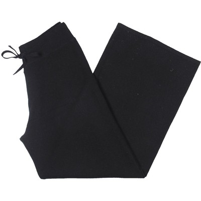 Женские черные кашемировые брюки Aqua Cashmere с широкими штанинами M BHFO 8228